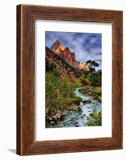 Virgin River Morning View, Zion National Park, Utah-Vincent James-Framed Photographic Print