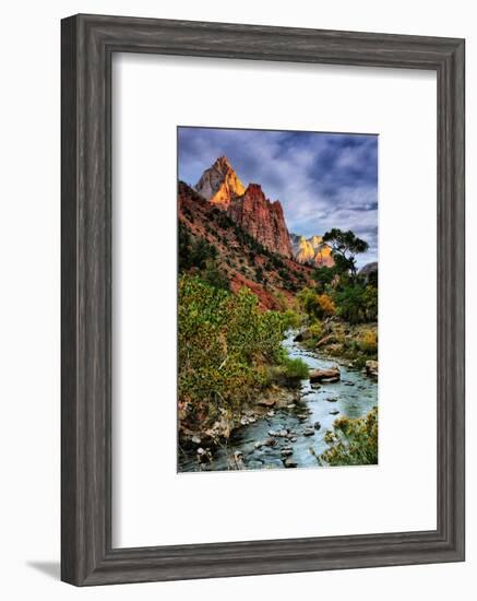 Virgin River Morning View, Zion National Park, Utah-Vincent James-Framed Photographic Print