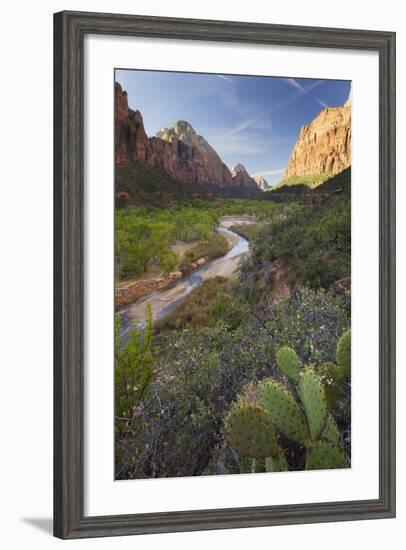 Virgin River Valley, Zion National Park, Utah, Usa-Rainer Mirau-Framed Photographic Print