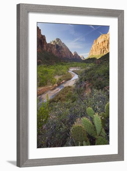 Virgin River Valley, Zion National Park, Utah, Usa-Rainer Mirau-Framed Photographic Print