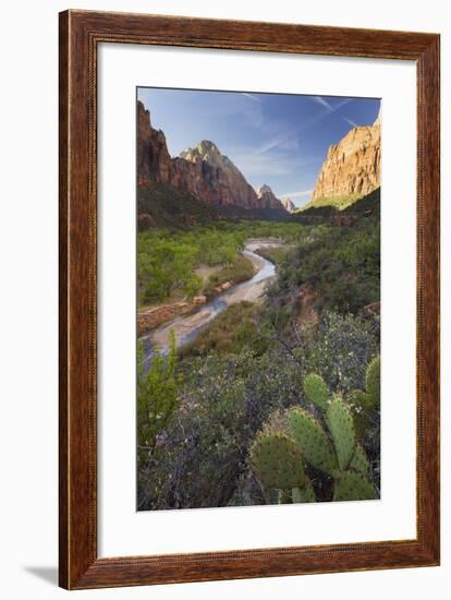 Virgin River Valley, Zion National Park, Utah, Usa-Rainer Mirau-Framed Photographic Print