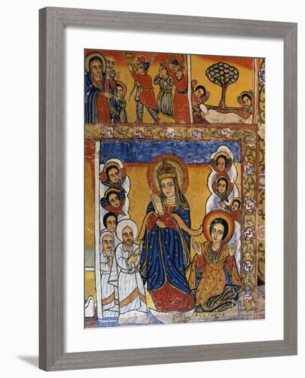 Virgin, Scenes from Sacred Books, Paintings in Ura Kidane Meret Monastery-null-Framed Giclee Print