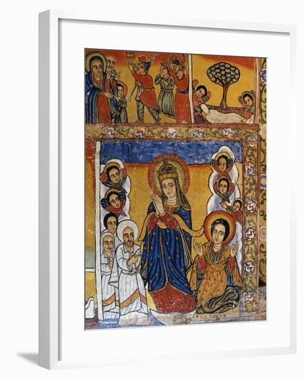 Virgin, Scenes from Sacred Books, Paintings in Ura Kidane Meret Monastery-null-Framed Giclee Print