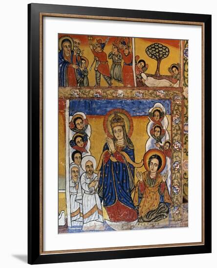 Virgin, Scenes from Sacred Books, Paintings in Ura Kidane Meret Monastery-null-Framed Giclee Print