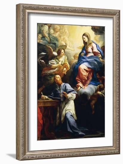 Virgin with Child Appearing to St. Francis De Sales, 1691-Carlo Maratta-Framed Giclee Print