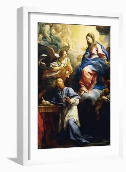 Virgin with Child Appearing to St. Francis De Sales, 1691-Carlo Maratta-Framed Giclee Print