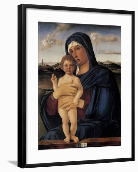 Virgin with Child (Contarini Madonna)-Giovanni Bellini-Framed Art Print