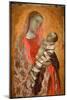 Virgin with Child - Oil on Panel, 1340-Ambrogio Lorenzetti-Mounted Giclee Print