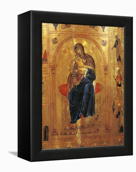 Virgin with Child, Plate from a Byzantine Manuscript-Thomas Cooper Gotch-Framed Premier Image Canvas