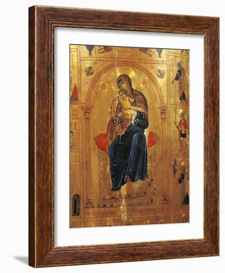 Virgin with Child, Plate from a Byzantine Manuscript-Thomas Cooper Gotch-Framed Giclee Print