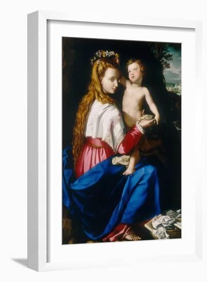 Virgin with Child-Alessandro Allori-Framed Giclee Print