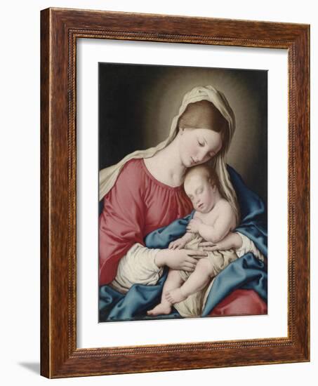 Virgin with Sleeping Child-Sassoferrato-Framed Giclee Print