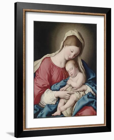 Virgin with Sleeping Child-Sassoferrato-Framed Giclee Print