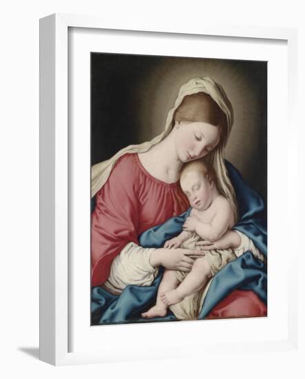 Virgin with Sleeping Child-Sassoferrato-Framed Giclee Print