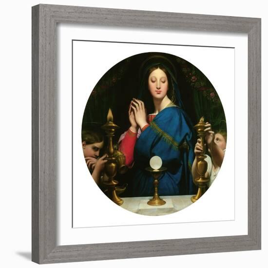 Virgin with the Host-Jean-Auguste-Dominique Ingres-Framed Giclee Print