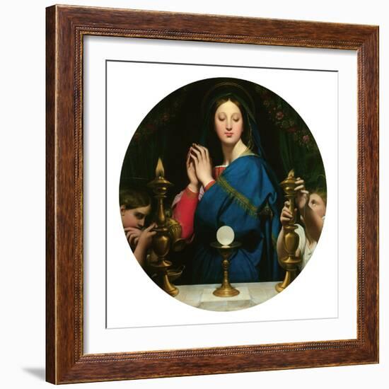 Virgin with the Host-Jean-Auguste-Dominique Ingres-Framed Giclee Print