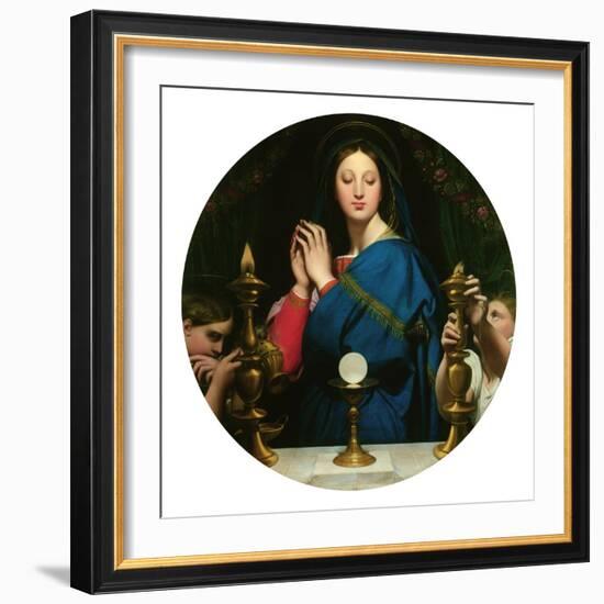 Virgin with the Host-Jean-Auguste-Dominique Ingres-Framed Giclee Print