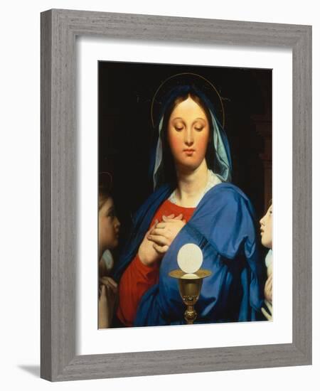 Virgin with the Host-Jean-Auguste-Dominique Ingres-Framed Giclee Print
