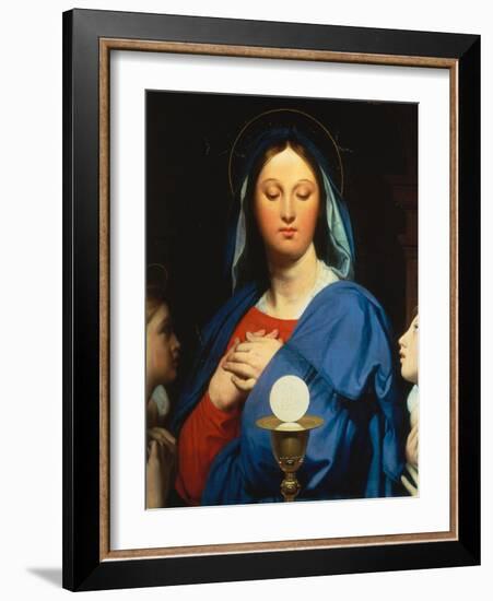 Virgin with the Host-Jean-Auguste-Dominique Ingres-Framed Giclee Print