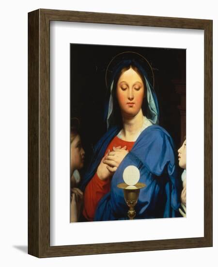 Virgin with the Host-Jean-Auguste-Dominique Ingres-Framed Giclee Print