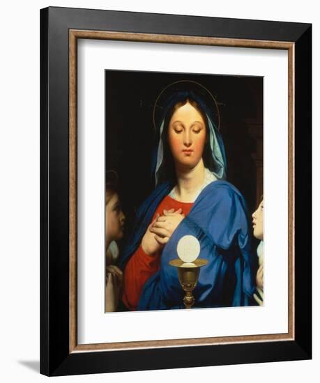 Virgin with the Host-Jean-Auguste-Dominique Ingres-Framed Giclee Print