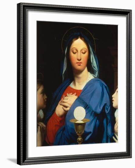 Virgin with the Host-Jean-Auguste-Dominique Ingres-Framed Giclee Print