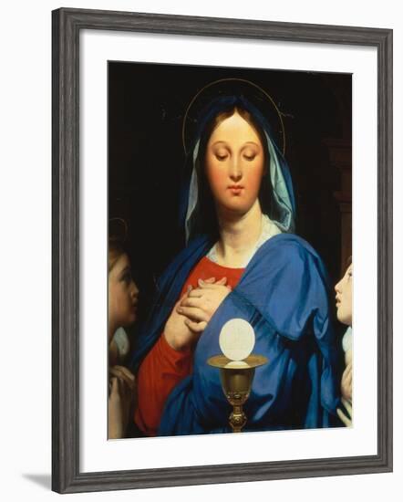 Virgin with the Host-Jean-Auguste-Dominique Ingres-Framed Giclee Print