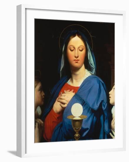 Virgin with the Host-Jean-Auguste-Dominique Ingres-Framed Giclee Print