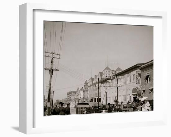 Virginia Avenue from Boardwalk, Atlantic City, N.J.-null-Framed Photo