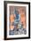 Virginia Beach, Virginia - King Neptune Statue-Lantern Press-Framed Premium Giclee Print