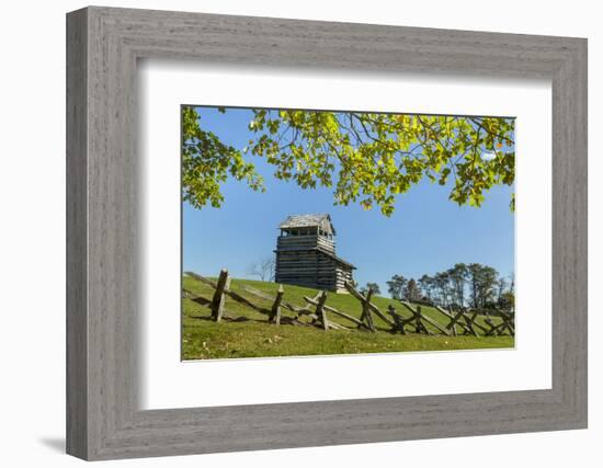 Virginia, Blue Ridge Parkway. Groundhog Mountain Wooden Lookout Tower-Don Paulson-Framed Photographic Print