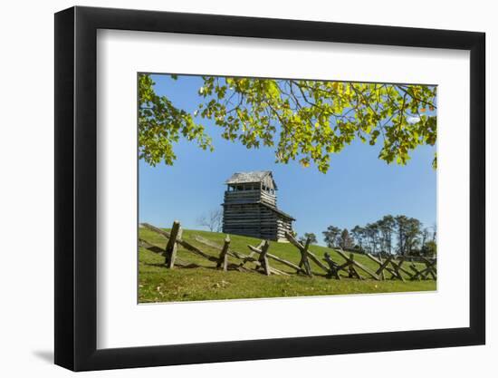 Virginia, Blue Ridge Parkway. Groundhog Mountain Wooden Lookout Tower-Don Paulson-Framed Photographic Print