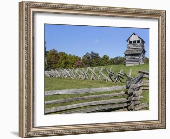 Virginia, Blue Ridge Parkway. Groundhog Mountain Wooden Lookout Tower-Don Paulson-Framed Photographic Print