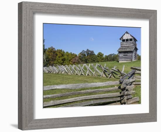 Virginia, Blue Ridge Parkway. Groundhog Mountain Wooden Lookout Tower-Don Paulson-Framed Photographic Print