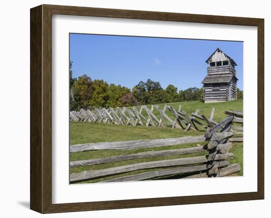 Virginia, Blue Ridge Parkway. Groundhog Mountain Wooden Lookout Tower-Don Paulson-Framed Photographic Print