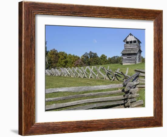 Virginia, Blue Ridge Parkway. Groundhog Mountain Wooden Lookout Tower-Don Paulson-Framed Photographic Print