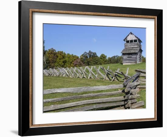 Virginia, Blue Ridge Parkway. Groundhog Mountain Wooden Lookout Tower-Don Paulson-Framed Photographic Print