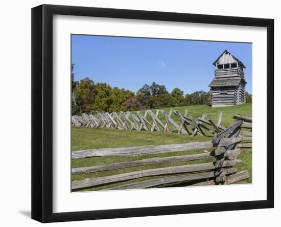 Virginia, Blue Ridge Parkway. Groundhog Mountain Wooden Lookout Tower-Don Paulson-Framed Photographic Print