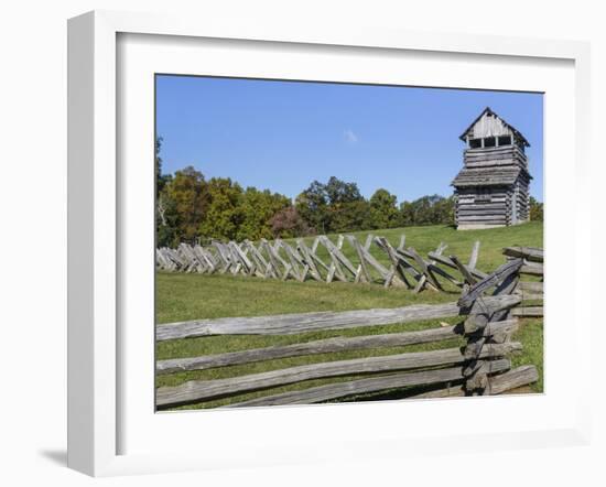 Virginia, Blue Ridge Parkway. Groundhog Mountain Wooden Lookout Tower-Don Paulson-Framed Photographic Print