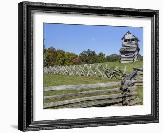 Virginia, Blue Ridge Parkway. Groundhog Mountain Wooden Lookout Tower-Don Paulson-Framed Photographic Print