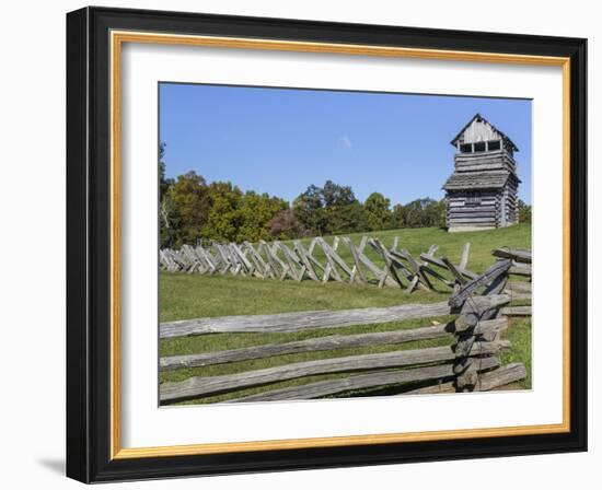 Virginia, Blue Ridge Parkway. Groundhog Mountain Wooden Lookout Tower-Don Paulson-Framed Photographic Print