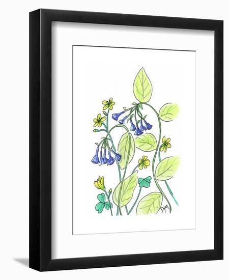 Virginia Bluebells-Beverly Dyer-Framed Art Print