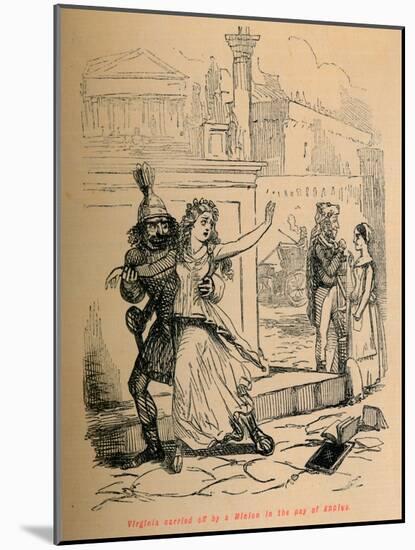 'Virginia carried off by a Minion in the pay of Appius', 1852-John Leech-Mounted Giclee Print