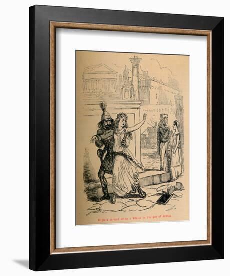 'Virginia carried off by a Minion in the pay of Appius', 1852-John Leech-Framed Giclee Print