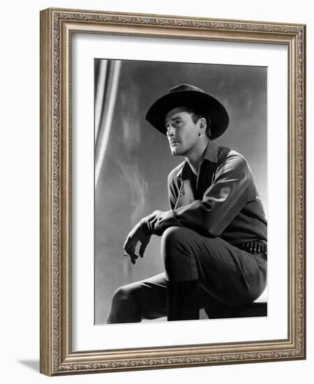 Virginia City, Errol Flynn, 1940-null-Framed Photo