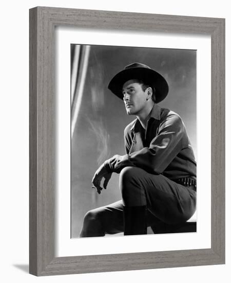 Virginia City, Errol Flynn, 1940-null-Framed Photo