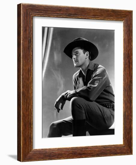 Virginia City, Errol Flynn, 1940-null-Framed Photo