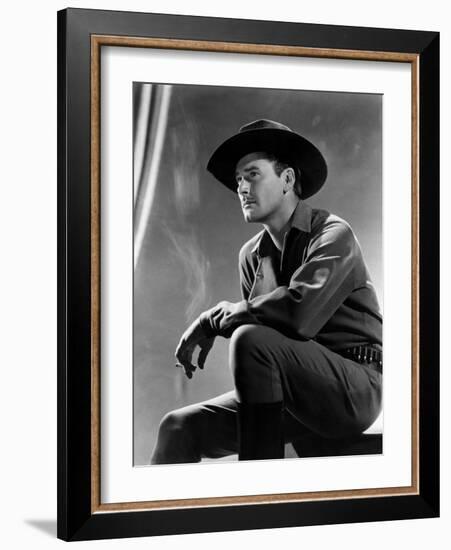 Virginia City, Errol Flynn, 1940-null-Framed Photo