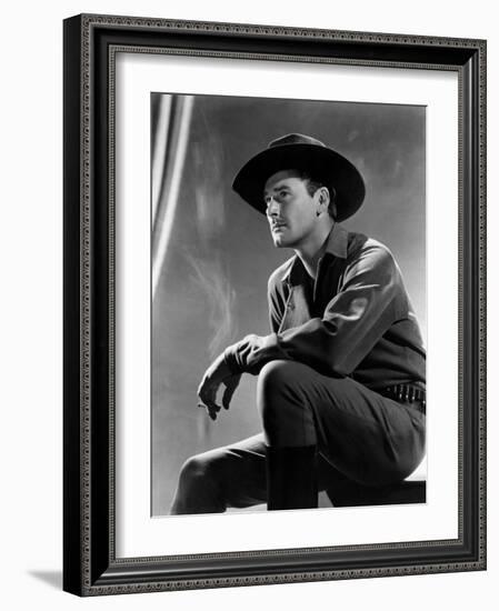 Virginia City, Errol Flynn, 1940-null-Framed Photo