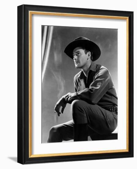Virginia City, Errol Flynn, 1940-null-Framed Photo